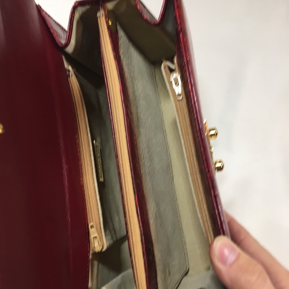 Francesco Rogani Red Leather Purse - Picture 3 of 3